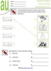 diphthong-au-worksheet